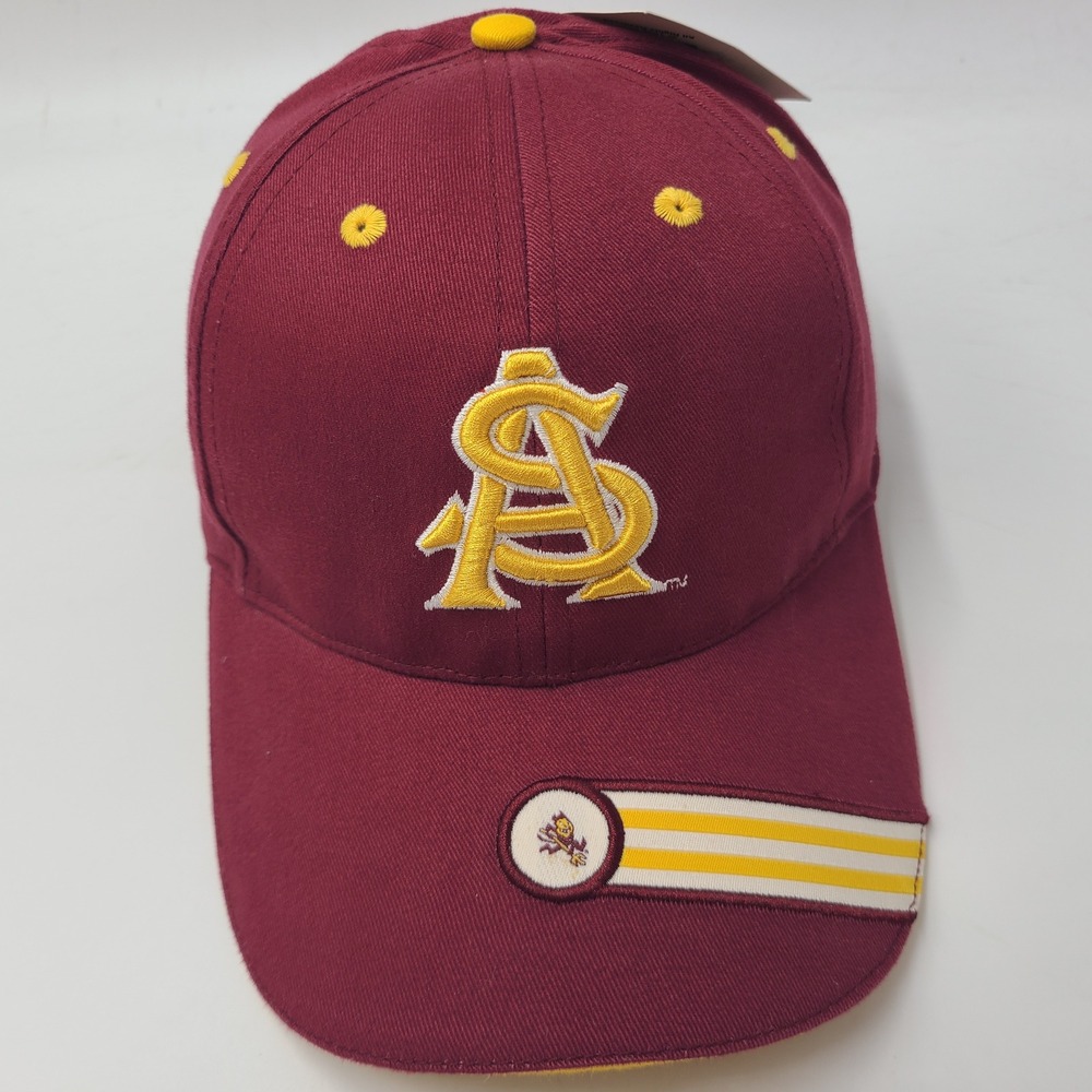 Vintage Arizona State Sun Devils Hat Adjustable The Game Maroon Gold NCAA Sparky